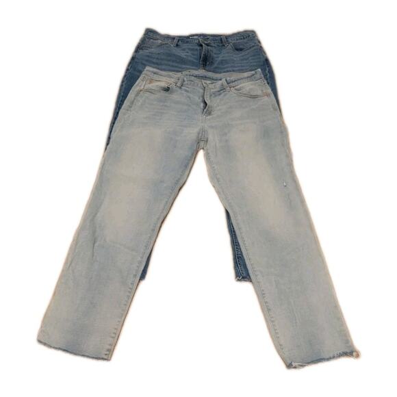 Women Jeans Size 10 Lot of 2 Boyfriend Midrise - Picture 1 of 13